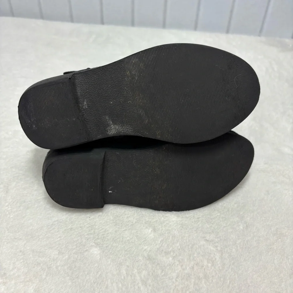 H&M Black Kids Boots with Bow‎ Accent Size 9.5 Toddler